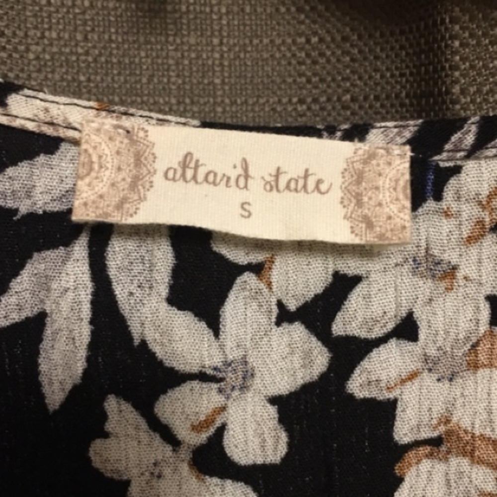 NWT Black floral cold shoulder faux wrap dress - Picture 5 of 6